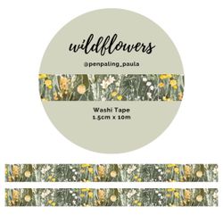 Washi Tape Penpaling Paula - Wildflowers 15 mm