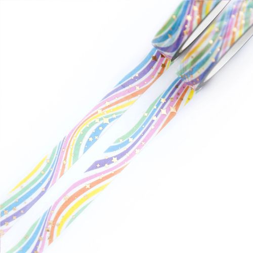 Washi Tape Willwa - Rainbow Sparkles 10 mm