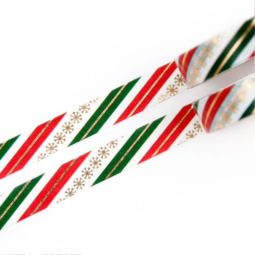 Washi Tape Willwa - Holiday Stripes 10 mm
