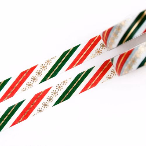 Washi Tape Willwa - Holiday Stripes 10 mm