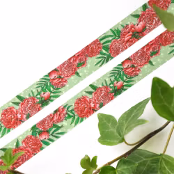 Washi tape Willwa - Wave of Peonies 15 mm