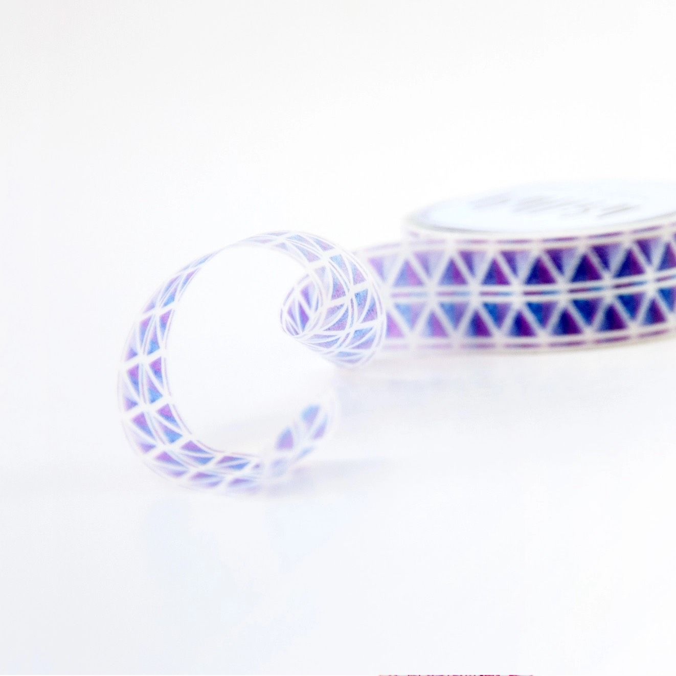 Washi tape Willwa - Blue & Purple Kaleido 15 mm