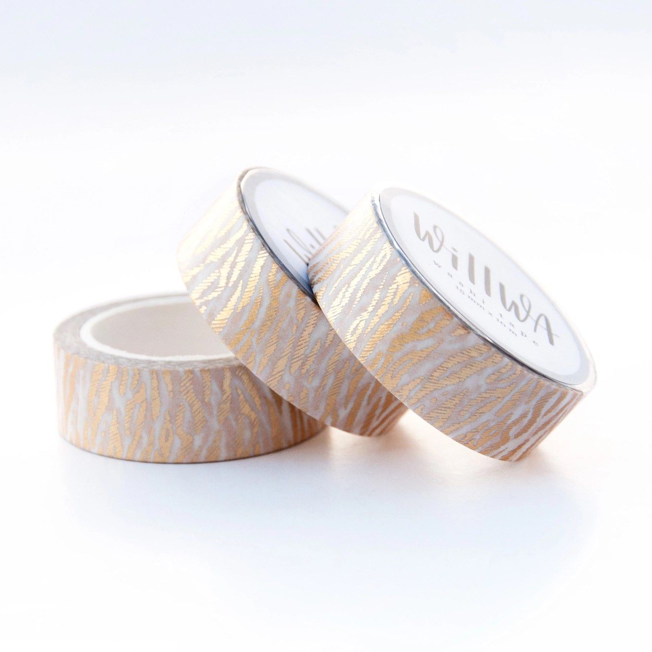 Washi tape Willwa - Golden Tiger Fur 15 mm