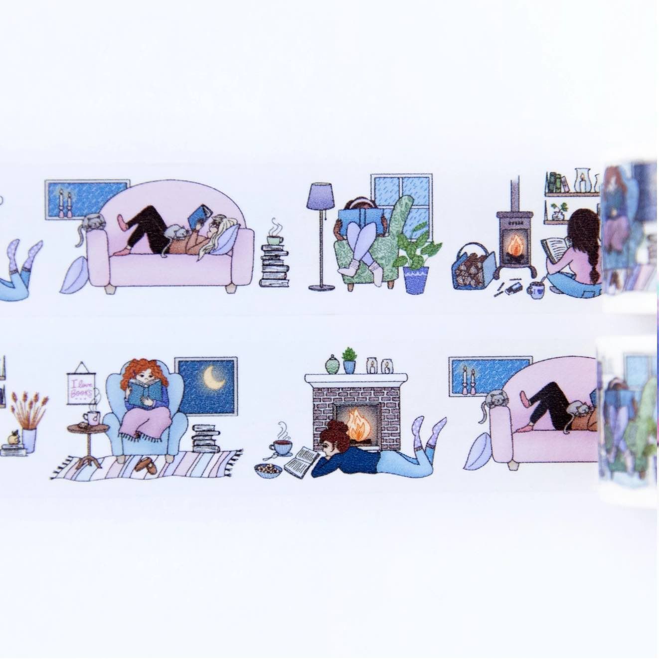 Washi tape Willwa - Cozy Reading Weather 30 mm