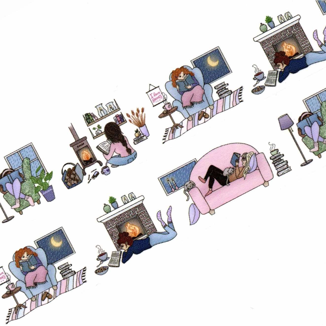 Washi tape Willwa - Cozy Reading Weather 30 mm