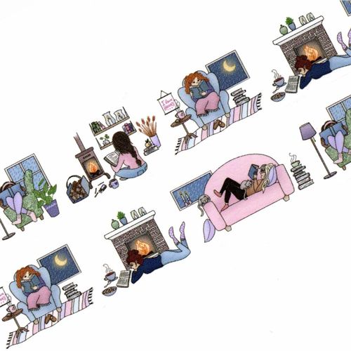 Washi tape Willwa - Cozy Reading Weather 30 mm