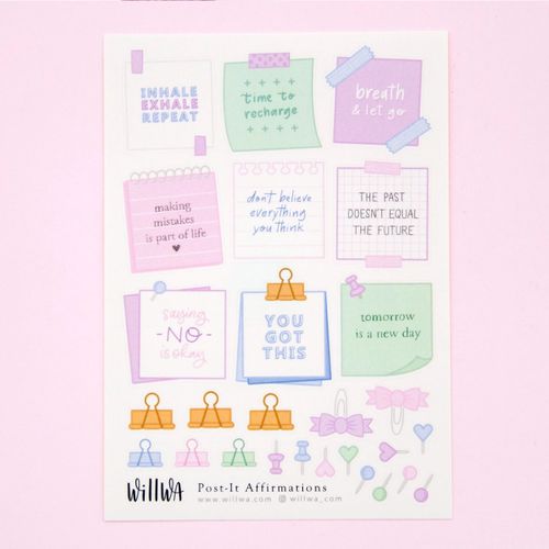 Stickers Willwa - Post it Affirmations