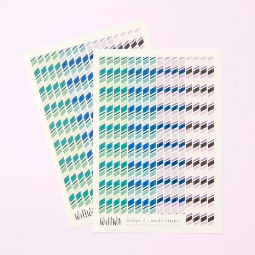 Stickers Willwa - Striped Washi Strips