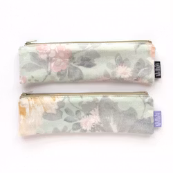 Willwa Pencil Case Mini - Mint Green Flowers