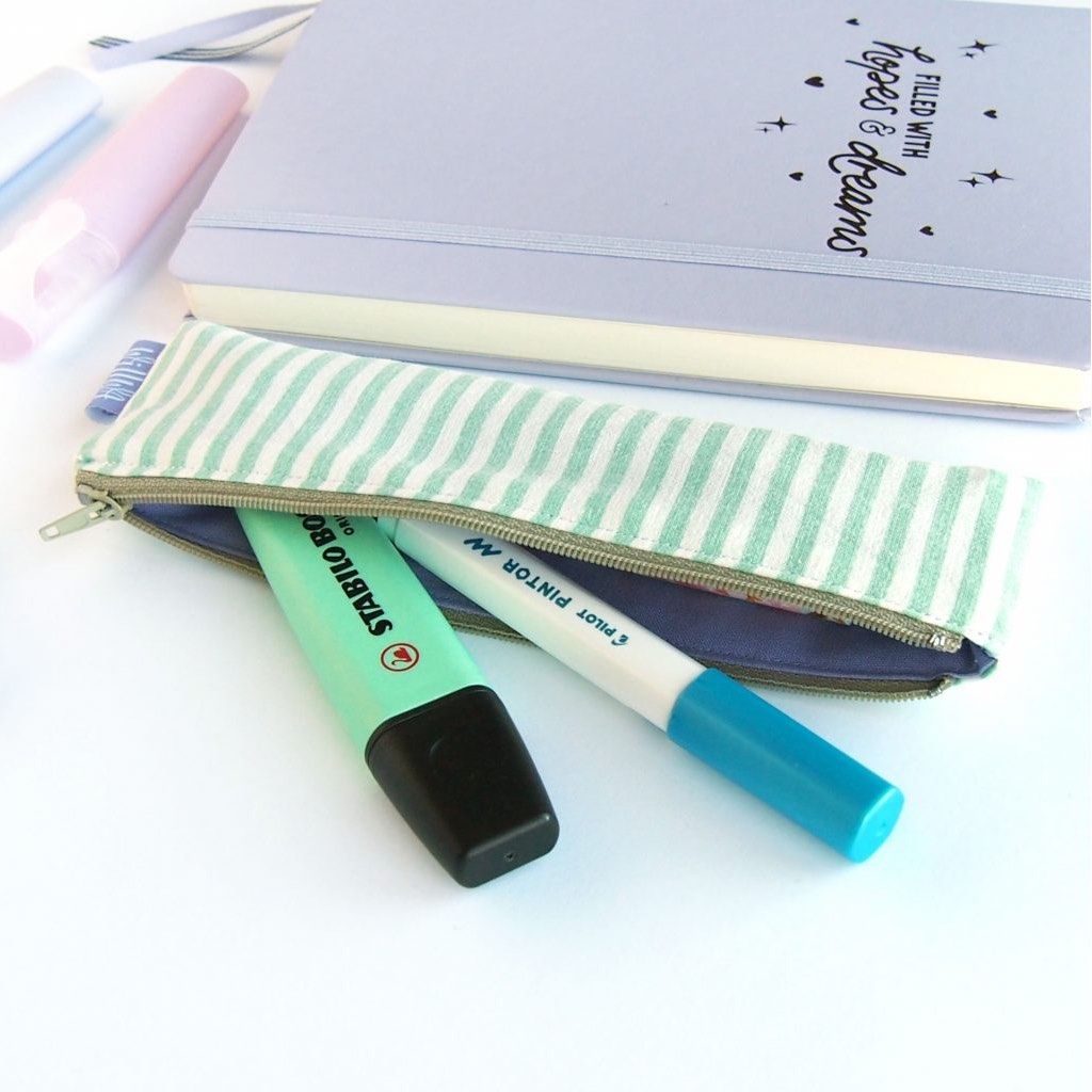 Willwa Pennfodral Mini - Mint Green Stripes