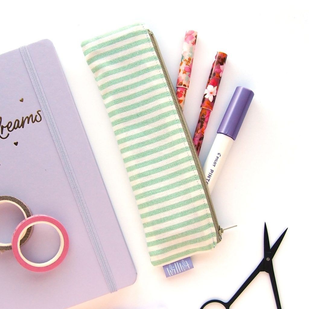 Willwa Pennfodral Mini - Mint Green Stripes