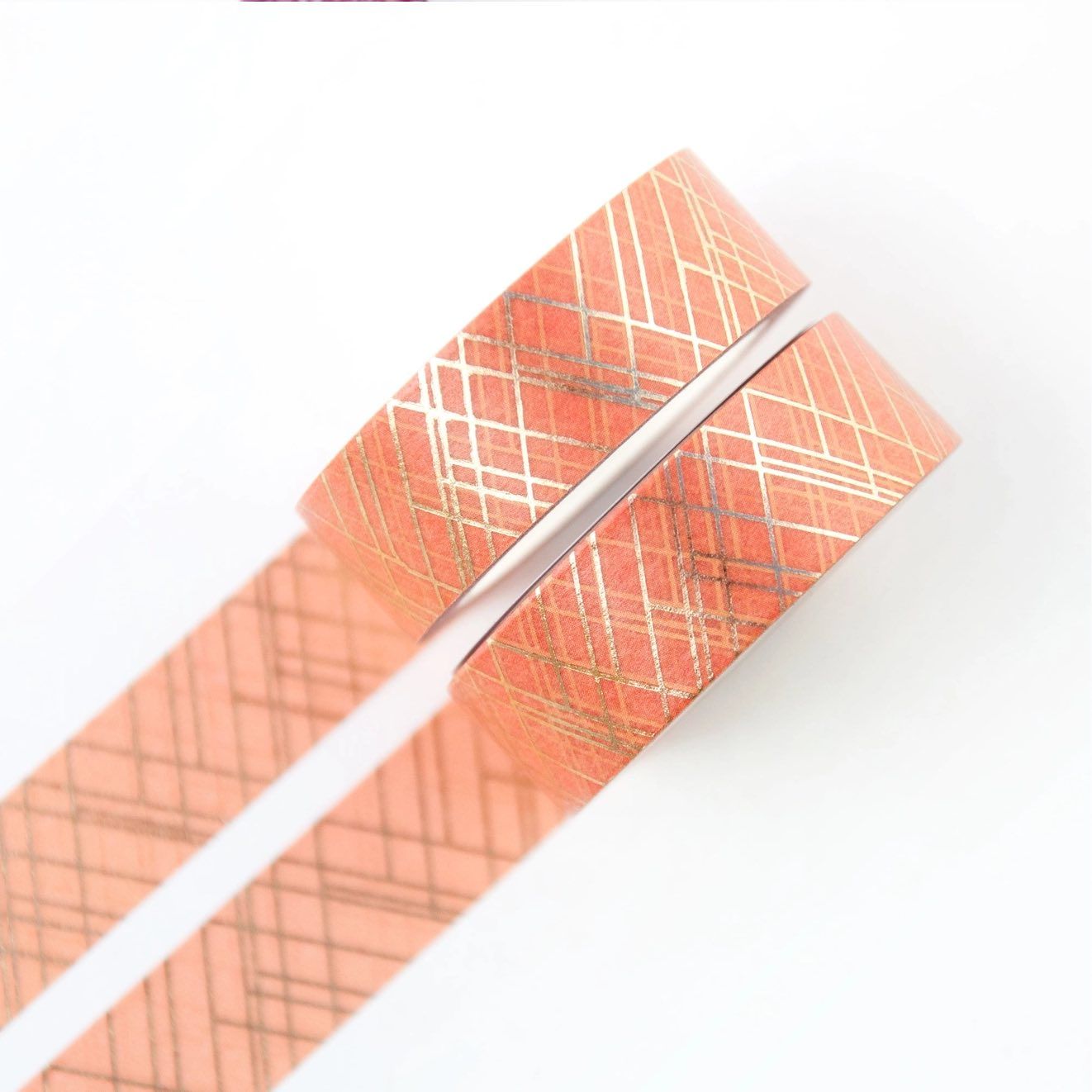Washi tape Willwa - Sophisticated Lines Orange 15 mm