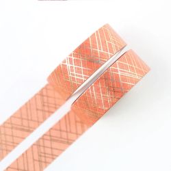 Washi tape Willwa - Sophisticated Lines Orange 15 mm