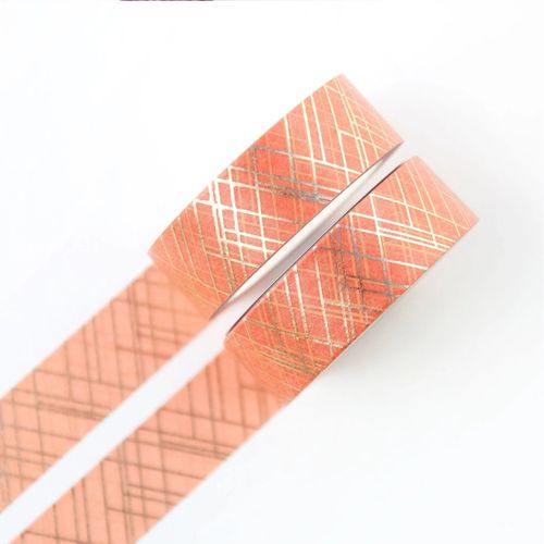 Washi tape Willwa - Sophisticated Lines Orange 15 mm