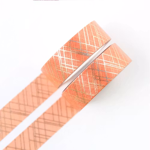 Washi tape Willwa - Sophisticated Lines Orange 15 mm