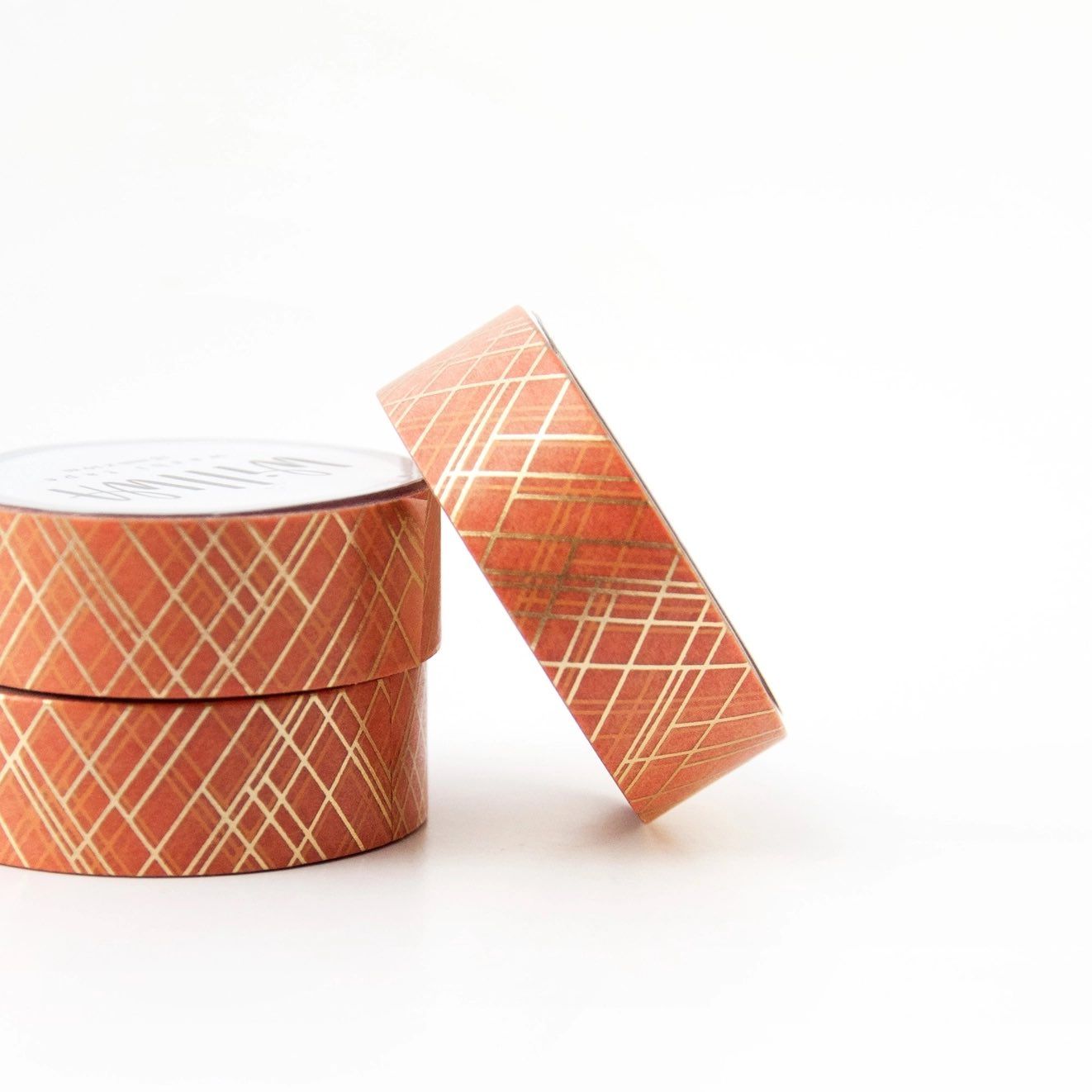 Washi tape Willwa - Sophisticated Lines Orange 15 mm