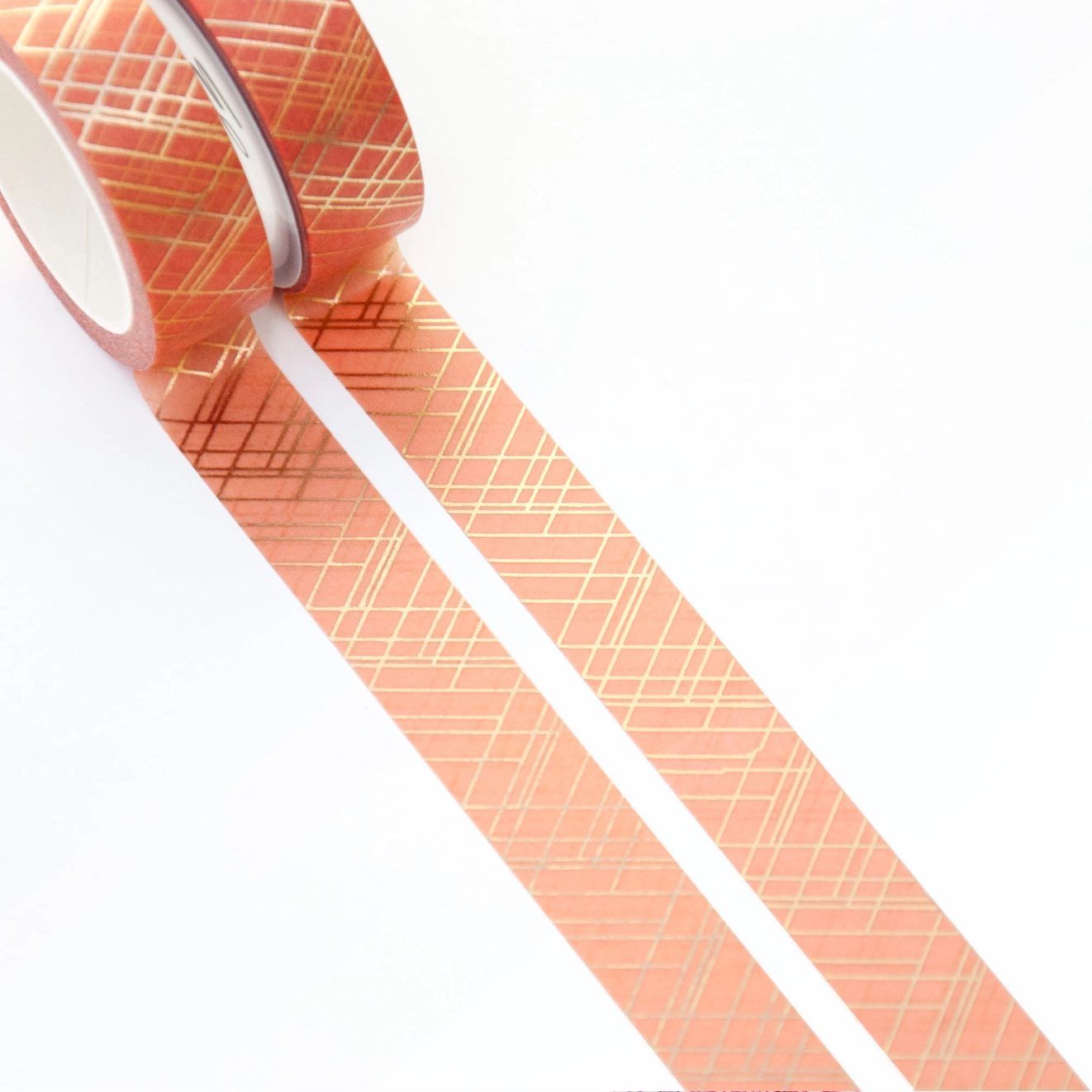 Washi tape Willwa - Sophisticated Lines Orange 15 mm