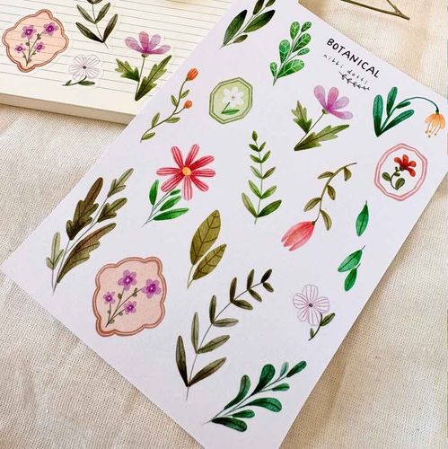 Washi Stickers Nikki Dotti - Botanical
