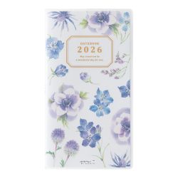 Midori 2026 Pocket Diary Slim Country Time Flower