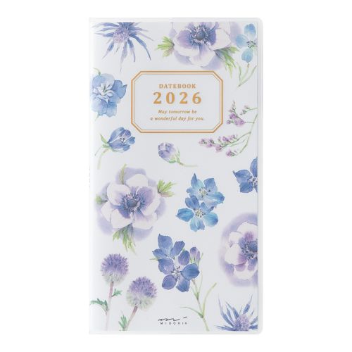 Midori 2026 Pocket Diary Slim Country Time Flower