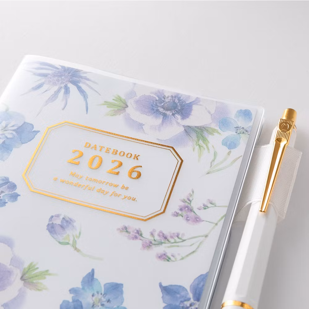 Midori 2026 Pocket Diary Slim Country Time Flower
