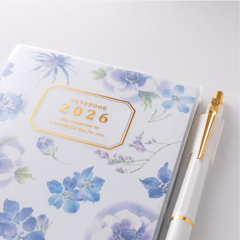 Midori 2026 Pocket Diary A6 Country Time Flower