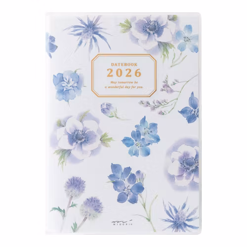 Midori 2026 Pocket Diary B6 Country Time Flower