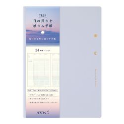Midori 2026 Gradation Diary Day Length B6 Light Purple