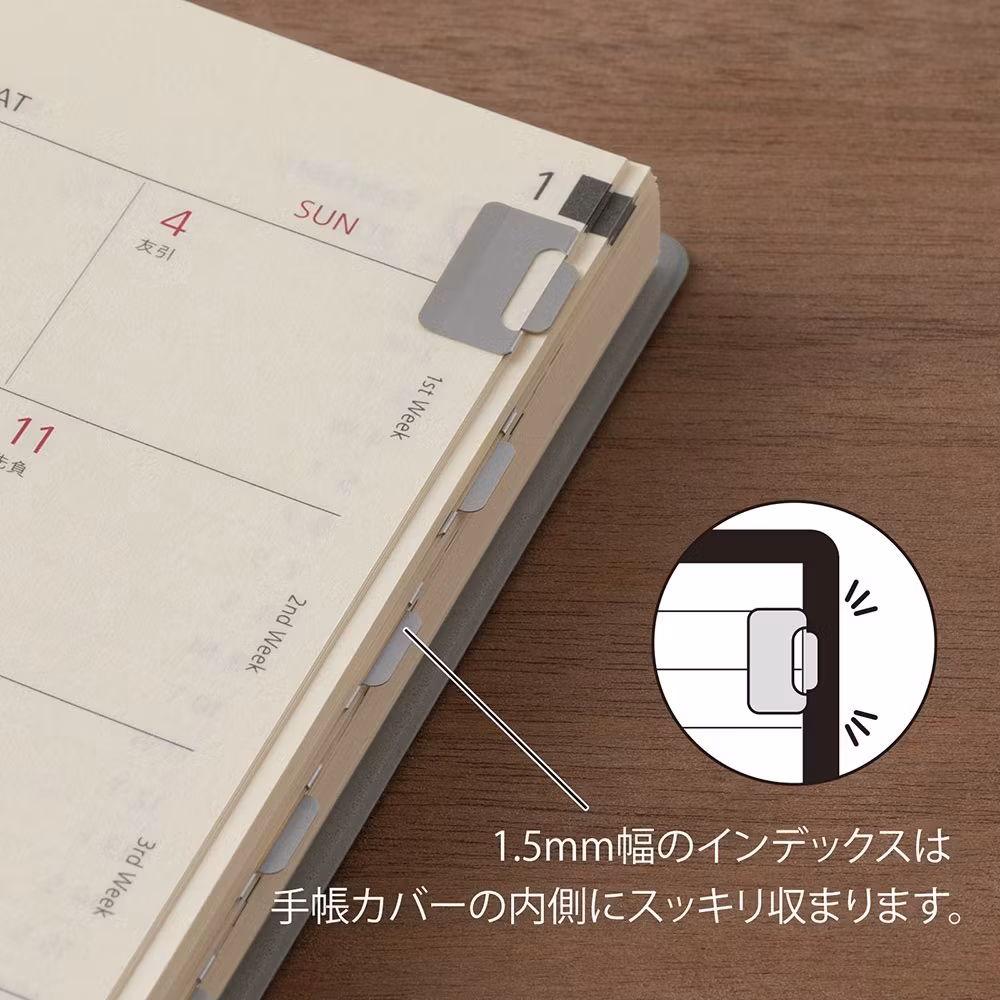 Midori Index Clip S Chiratto Silver