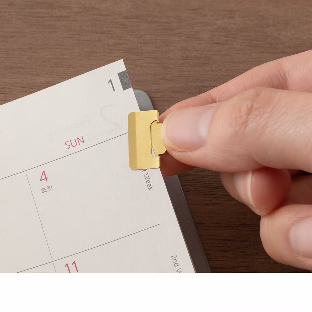 Midori Index Clip S Chiratto Brass