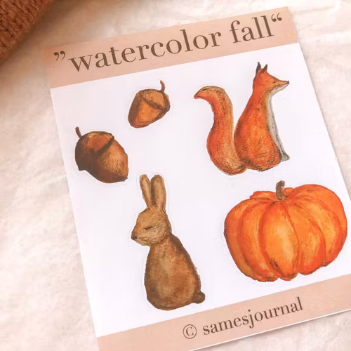 Stickers Sames Journal - Fox & Rabbit