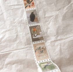 Washi Tape Sames Journal - Birds Autumn Stamp 25 mm