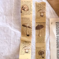 Vellum Tape Sames Journal - Autumn Mushroom 30 mm