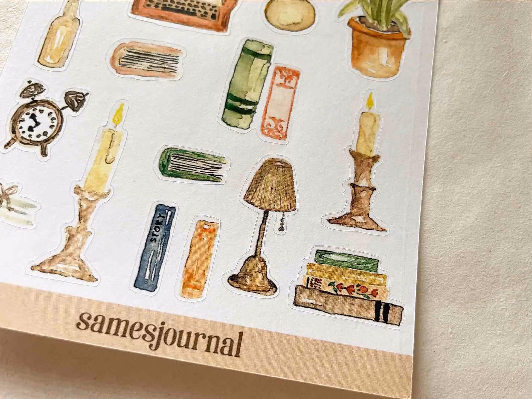 Stickers Sames Journal - Vintage Library