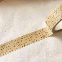 Washi Tape Sames Journal - Vintage Letters 15 mm
