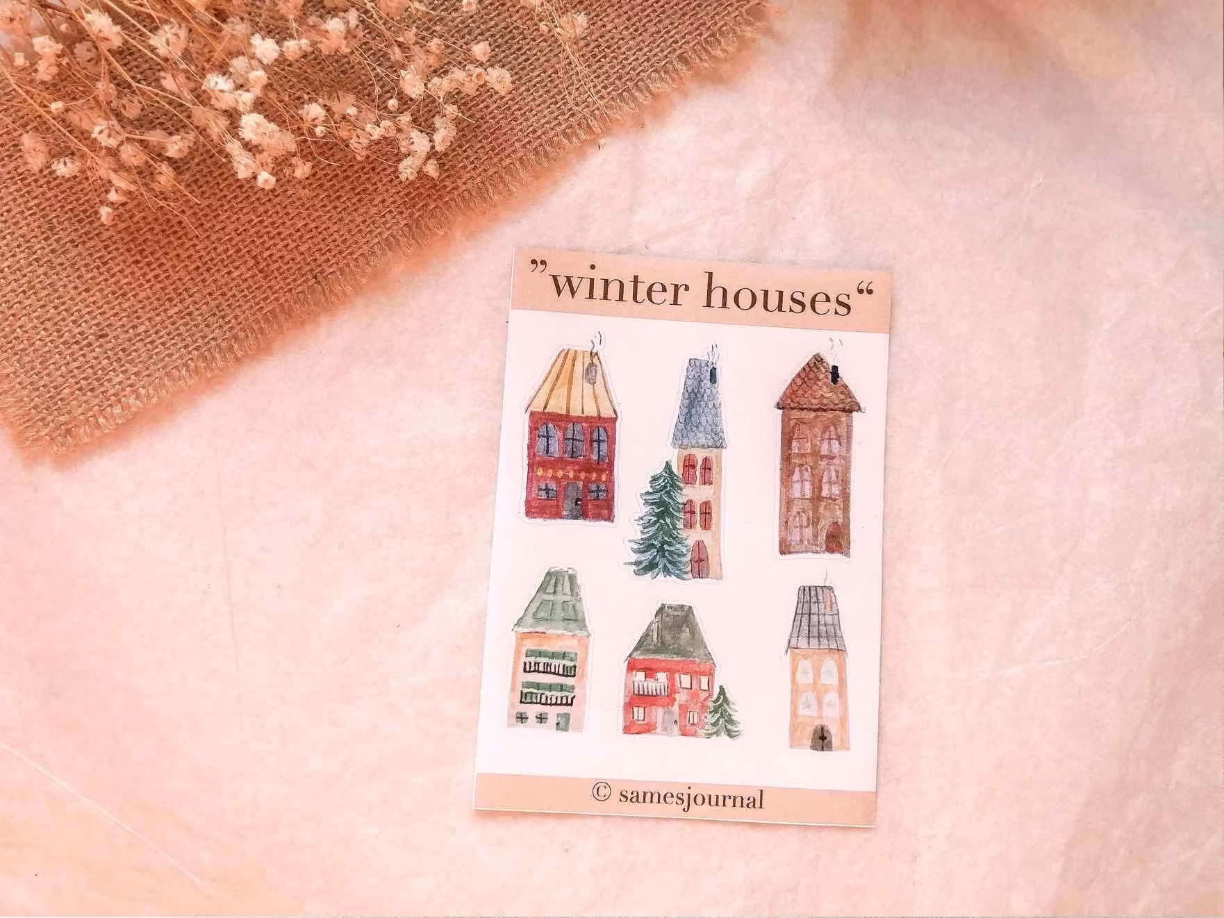 Stickers Sames Journal - Winter Houses