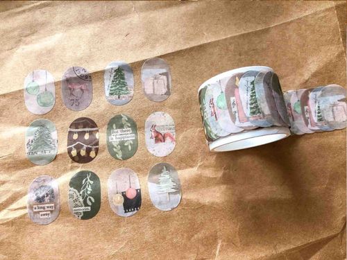Roll of Stickers Sames Journal - Christmas