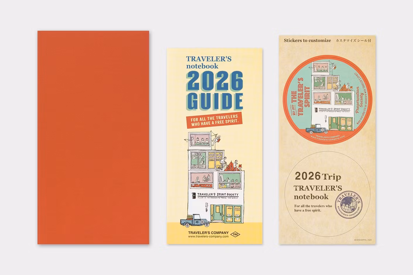 2026 Diary Refill (Monthly) - Regular Size // Traveler's Notebook