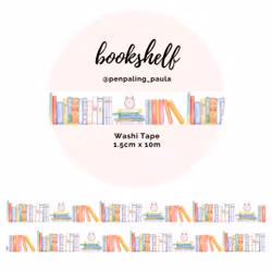Washi Tape Penpaling Paula - Bookshelf 15 mm