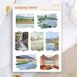 Stickers Penpaling Paula - Camping Scenes