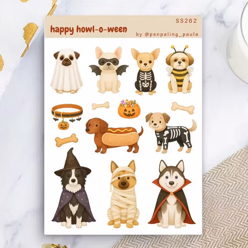 Stickers Penpaling Paula - Happy Howl-o-Ween