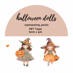 Penpaling Paula PET Tape - Halloween Dolls 60 mm