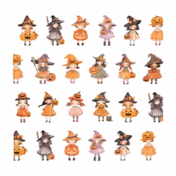 Penpaling Paula PET Tape - Halloween Dolls 60 mm