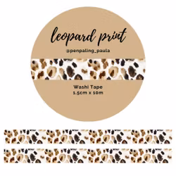 Washi Tape Penpaling Paula - Leopard Print 15 mm