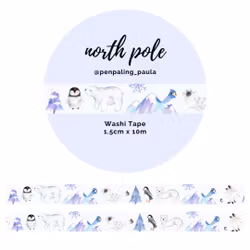 Washi Tape Penpaling Paula - North Pole 15 mm