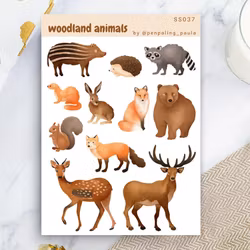 Stickers Penpaling Paula - Woodland Animals