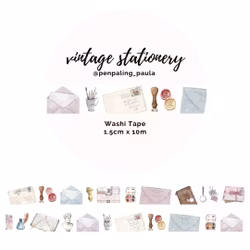 Washi Tape Penpaling Paula - Vintage Stationery 15 mm