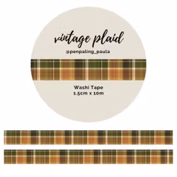 Washi Tape Penpaling Paula - Vintage Plaid 15 mm