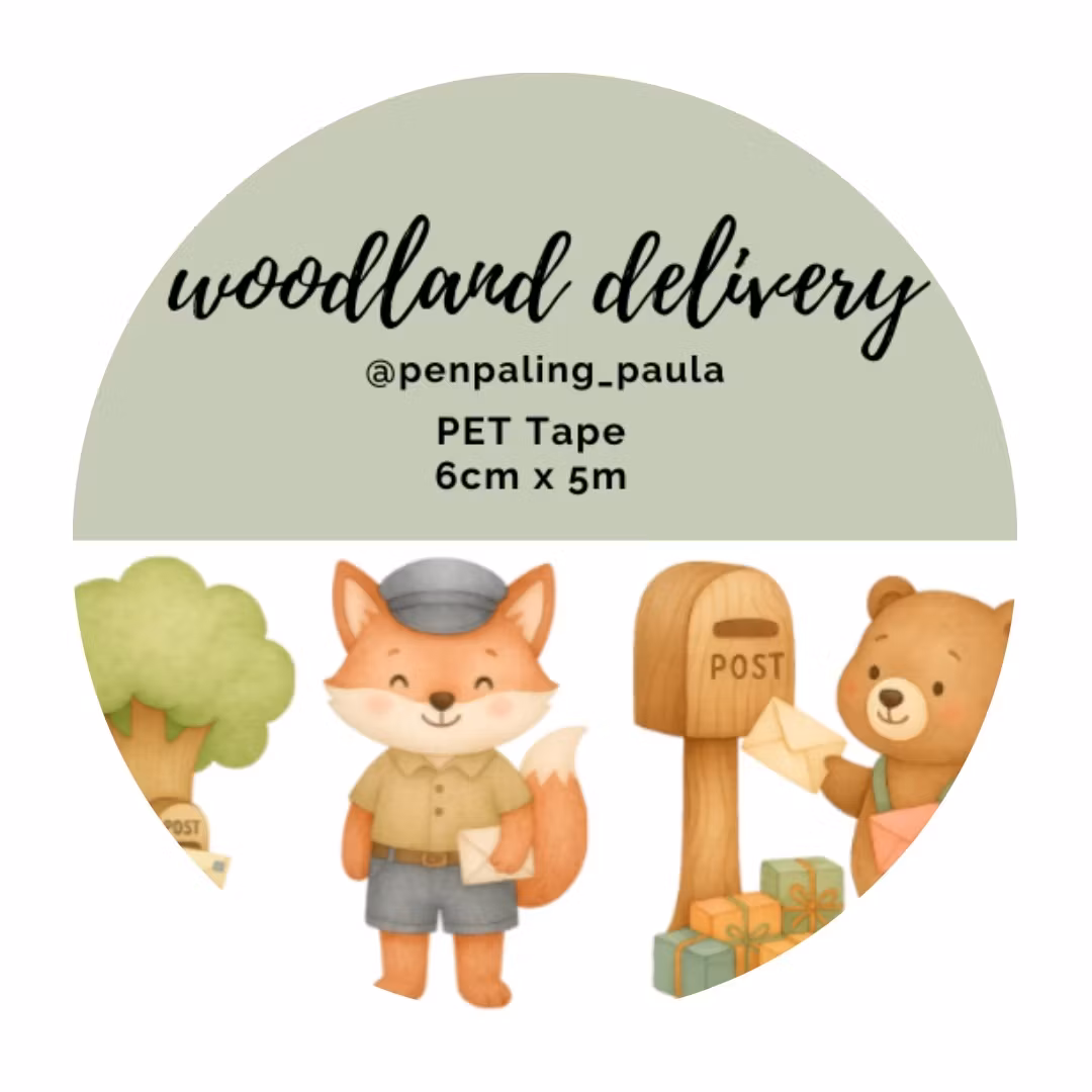 Penpaling Paula PET Tape (Pre-Cut) - Woodland Delivery 60 mm