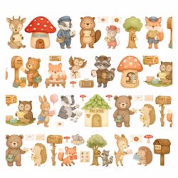 Penpaling Paula PET Tape (Pre-Cut) - Woodland Delivery 60 mm